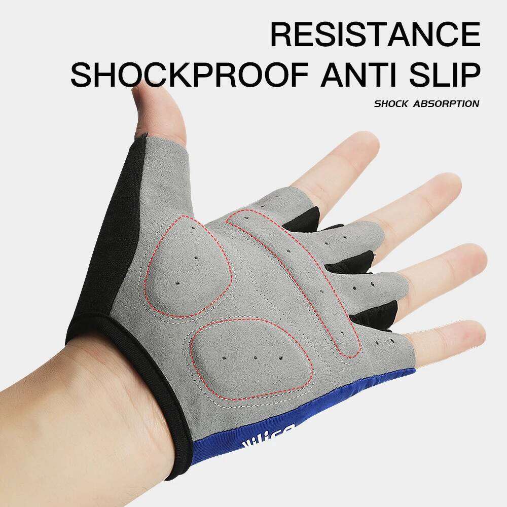 MTB Road Bike Half Finger Anti Slip Cycling Motorcycle Men Sport Fitness Bicycle Fingerless Gloves Y260115