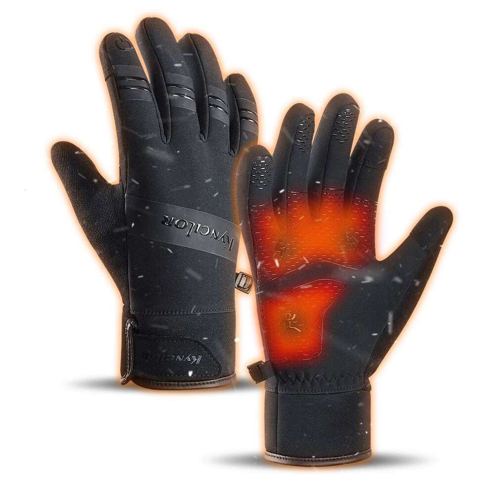 Winter warm touch screen cold weather driving windproof and anti slip sports gloves, suitable for cycling, skiin Y260115