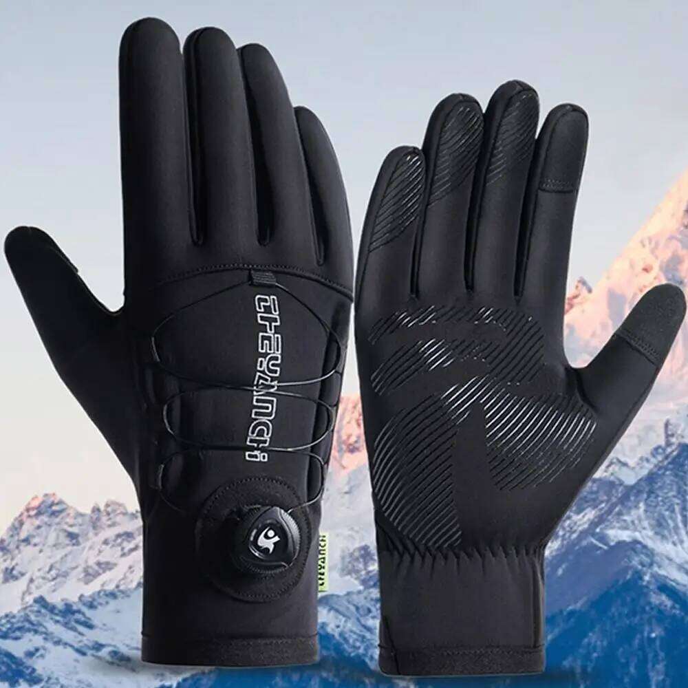 Winter Warm For Men Women Extended Thickened Windproof and Waterproof Sports Touchscreen Skiing Cycling Gloves Y260115