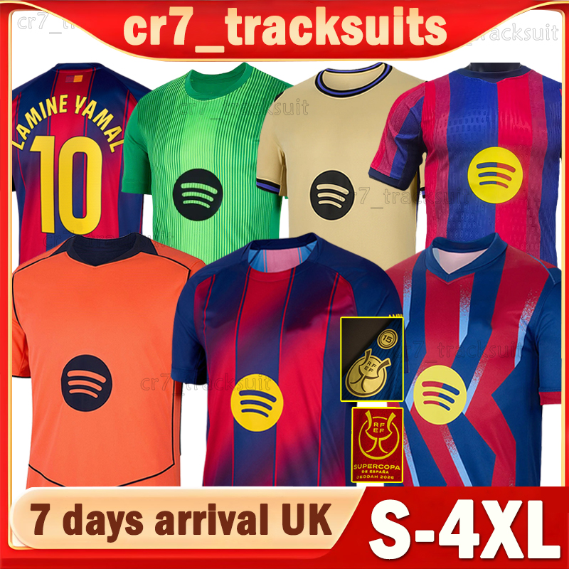 5XL 25 26 Barcelona LEWANDOWSKI Soccer Jerseys Brace LAMINE YAMAL RAPHINHA FERRAN RASHFORD Football Shirts 2025 2026 FERMIN GAVI Goalkeeper Men Uniforms kids kits