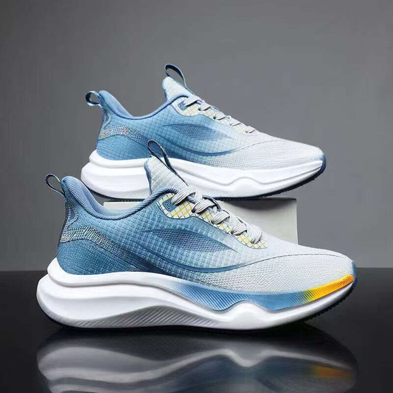 designer shoes men new running shoes designer sneakers versatile outdoor men's sports shoes white blue back green orange fashion mesh breathable 