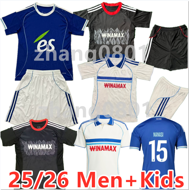 25 26 RC STRASBOURG GAMEIRO Soccer Jerseys BAKWA NANASI ANDREY SANTOS EMEGHA SAHI DION MARA DIARRA uniform men's and women's children's set football shirt size 16-4XL
