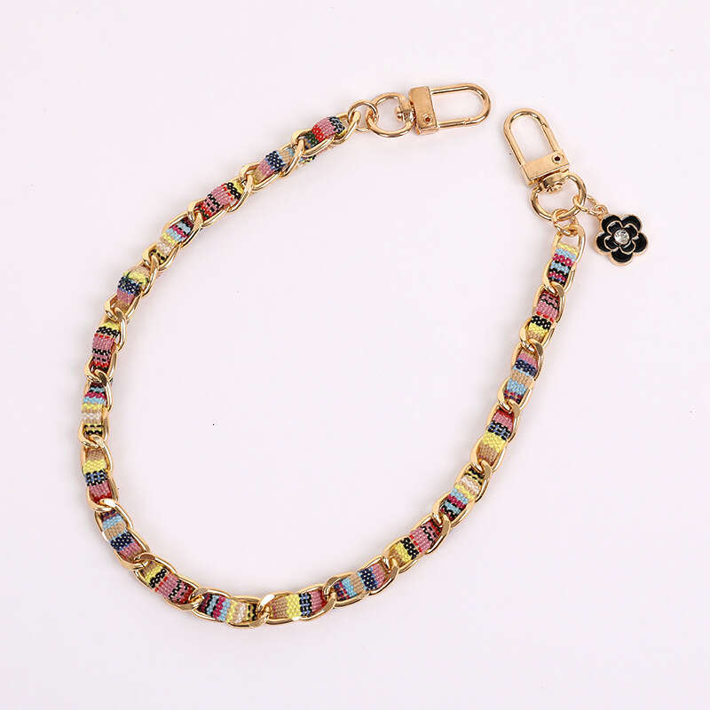 Bohemian Woven Metal Chain Strap - Multi-Use Wristlet for Phones, Handbags & Anti-Drop Pendant Shockproof phone case