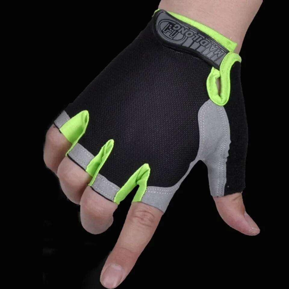 HOT Cycling Anti-slip Anti-sweat Men Women Half Finger Breathable Anti-shock Sports Gloves Bike Bicycle Glove Y260115