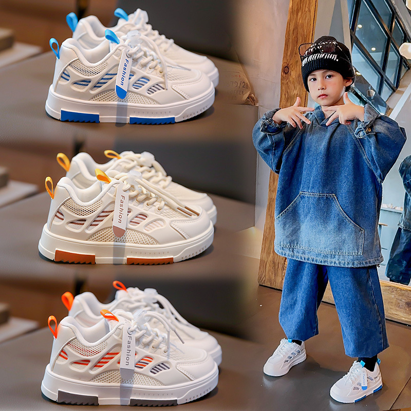 tn enfant Athletic Outdoor Boys sports shoes girls breathable sports shoes childrens autumn anti slip casual school shoes size 28-37