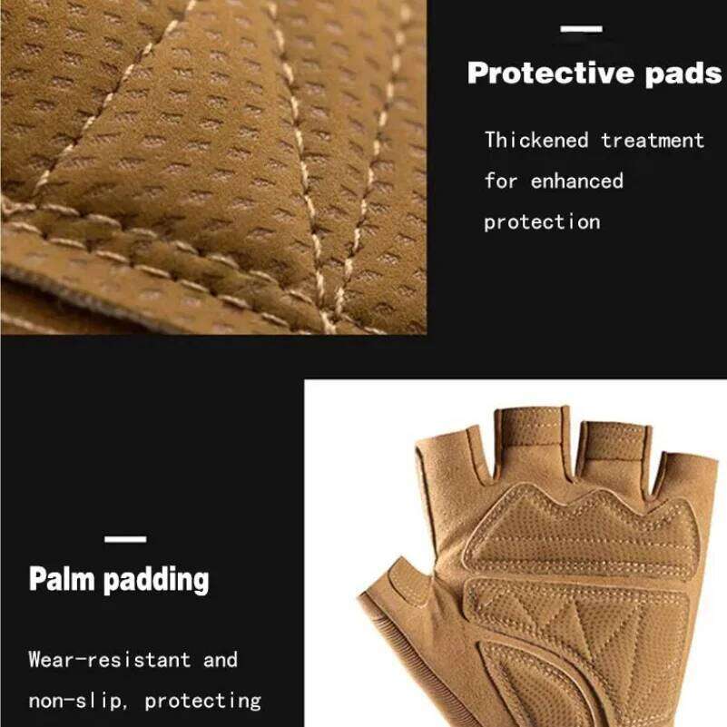 Men & WomenHalf Finger Cycling Gloves - Non-slip, durable tactical gloves for outdoor sports, training and fitness Y260115