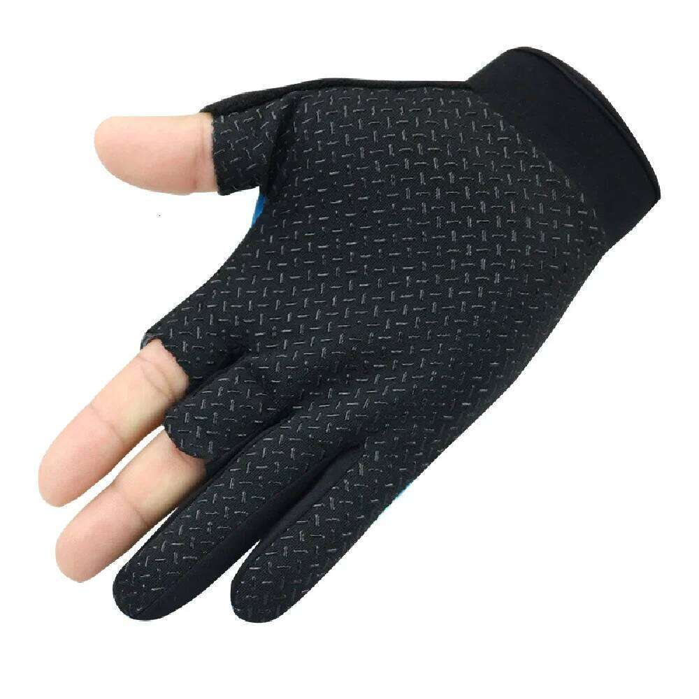 Three Fingers Cut Tool for Men Anti-slip Outdoor Gloves Fishing Accessories Fish Finder Elasticity Glove Y260115