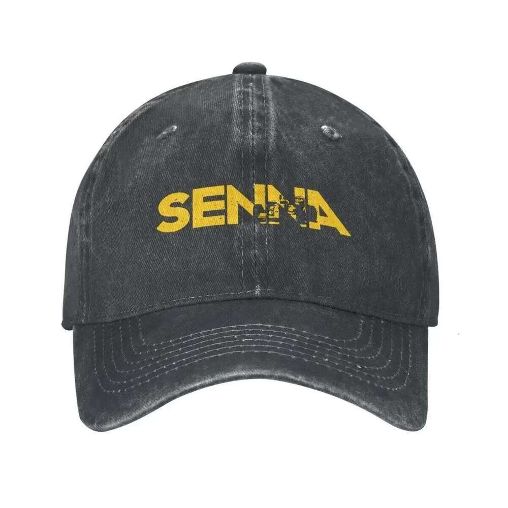 2023 New Summer Autumn Adult Unisex Ayrton Senna Baseball Vintage Cowboy Bone Sport Jeans Cap Hats Y260115