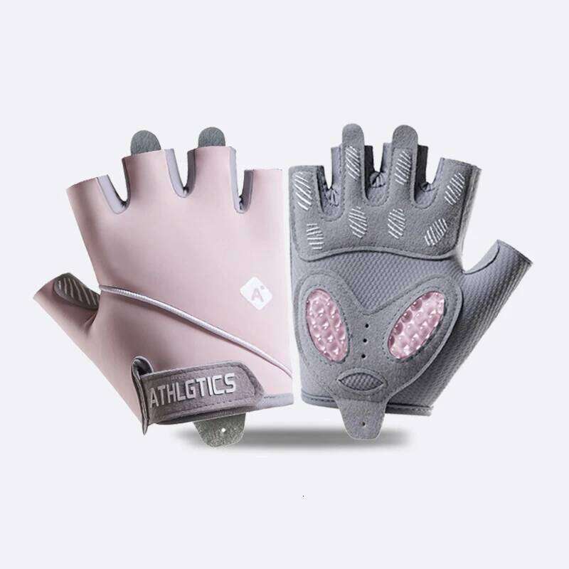 Women Half Finger Cycling Anti-Slip Shock Absorbent Breathable Fitness Bicycle Gloves for Sports Gym Training Bike Riding Y260115