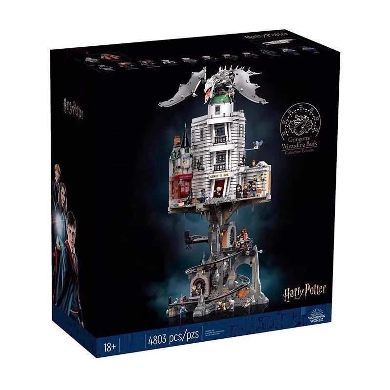 Harry Potter Gringotts Wizard Bank Building Block 76417 Adult Assembly Toy Gift