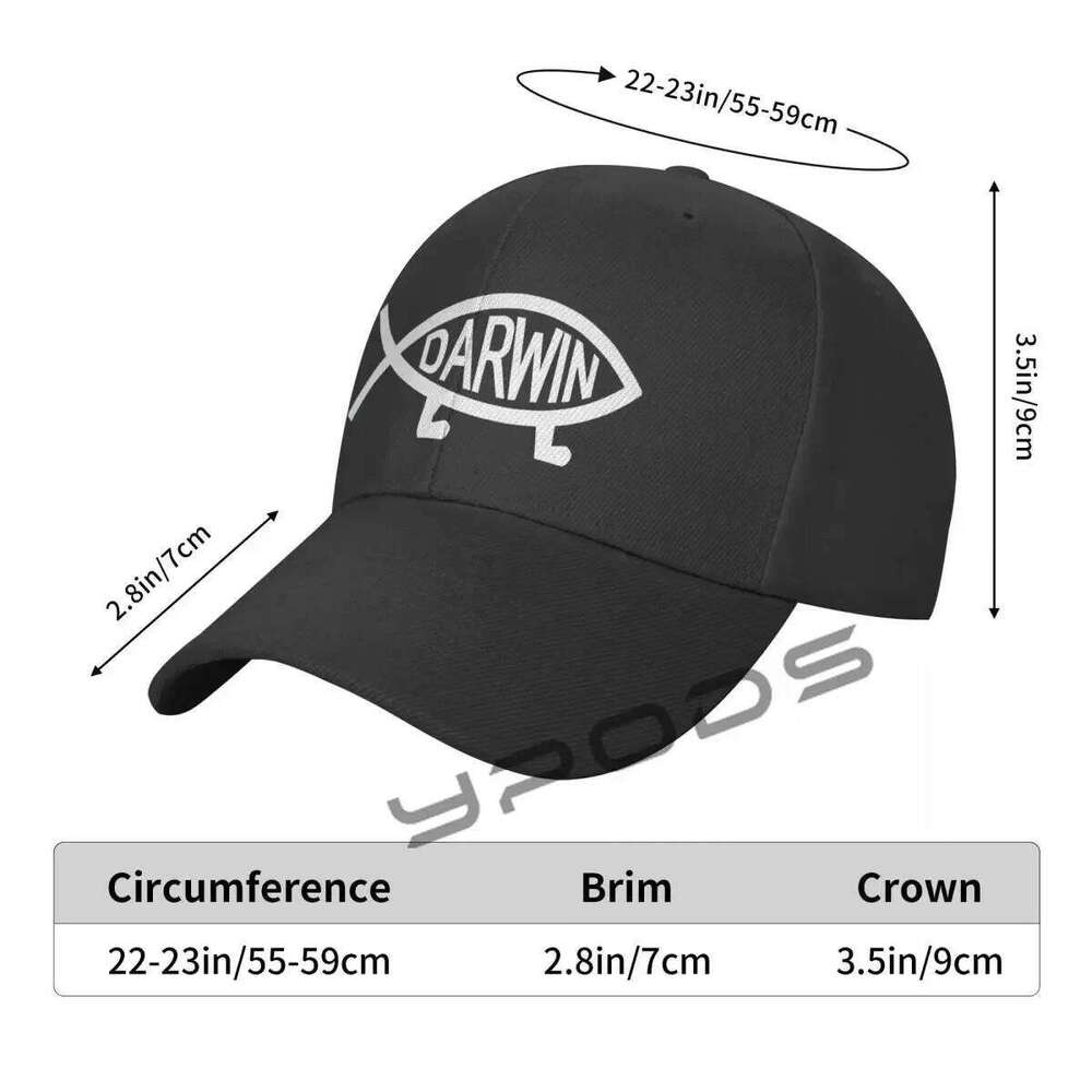 Darwin Baseball for Men Women Classic Dad Hat Plain Cap Low Profile Y260115