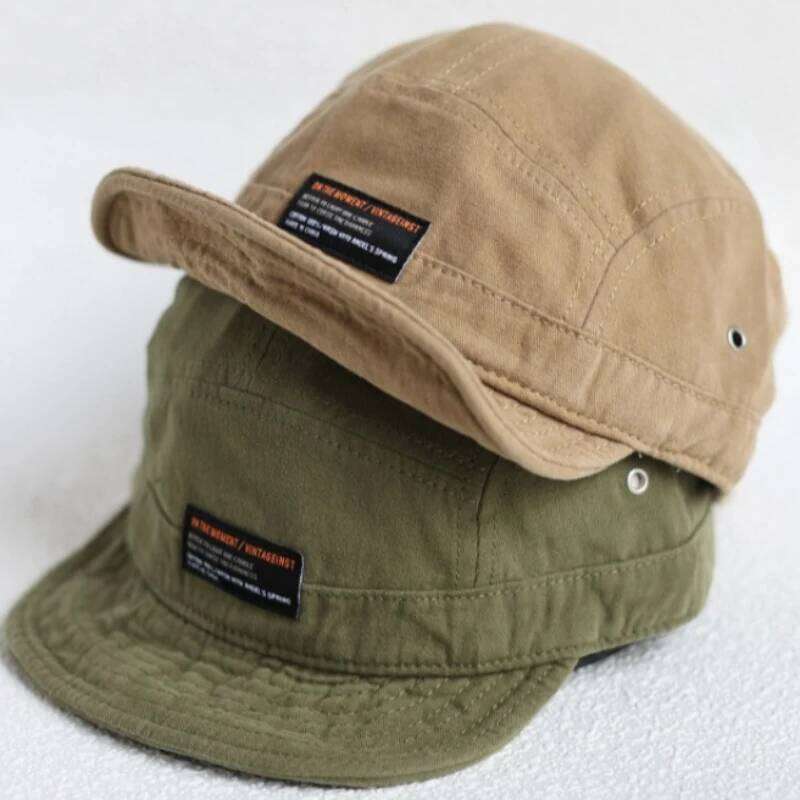 5panel Retro Short Eaves Soft Top Baseball Women Men Street Sunshade Student Outdoor Sports Running Caps Snapback Hat Y260115