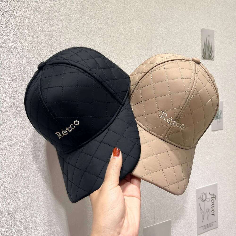 Women Cap Autumn Winter Children Plaid Embroidery Letter Baseball Hat Men Thickened Warm Y260115