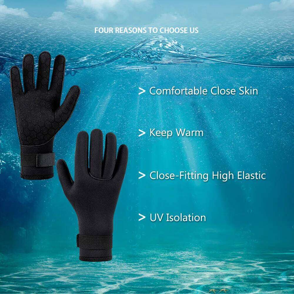 3mm Diving Surfing Wetsuit Gloves Neoprene Thermal Anti Slip Flexible For Water Sports Swimming Rafting Kayaking Y260115