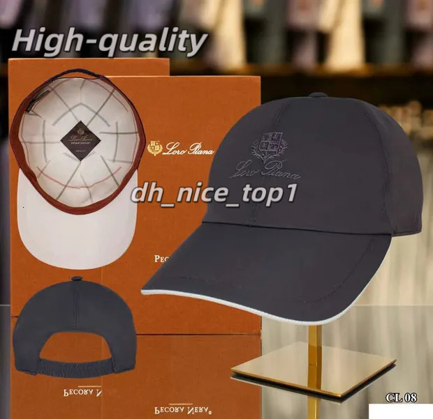 2026 AAA Top Canvas Lora Pianna Basebal Hat Designer Fashion Baseball Cap Fitted Hats Letter Summer Sunshade Sport Embroidery Beach Luxury Loropianamen Hats 3B6