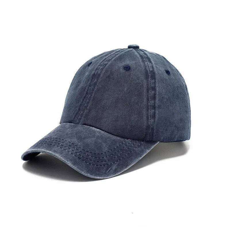 Solid Washed Denim Baseball Cap Vintage Unisex Cotton Sport Hat Outdoor Soft Top Breathable Versatile Sunshade Caps Women Men Y260115