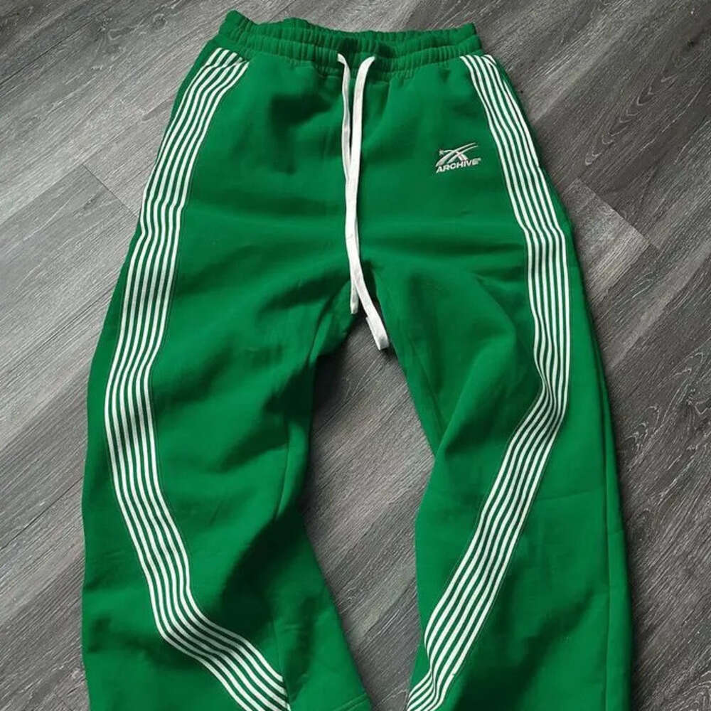 Multi-Color Baggy Sweatpants Men's Side Stripe Streetwear Jogger Pants Sports Casual Fashion Wide Leg Pantss clothing printed