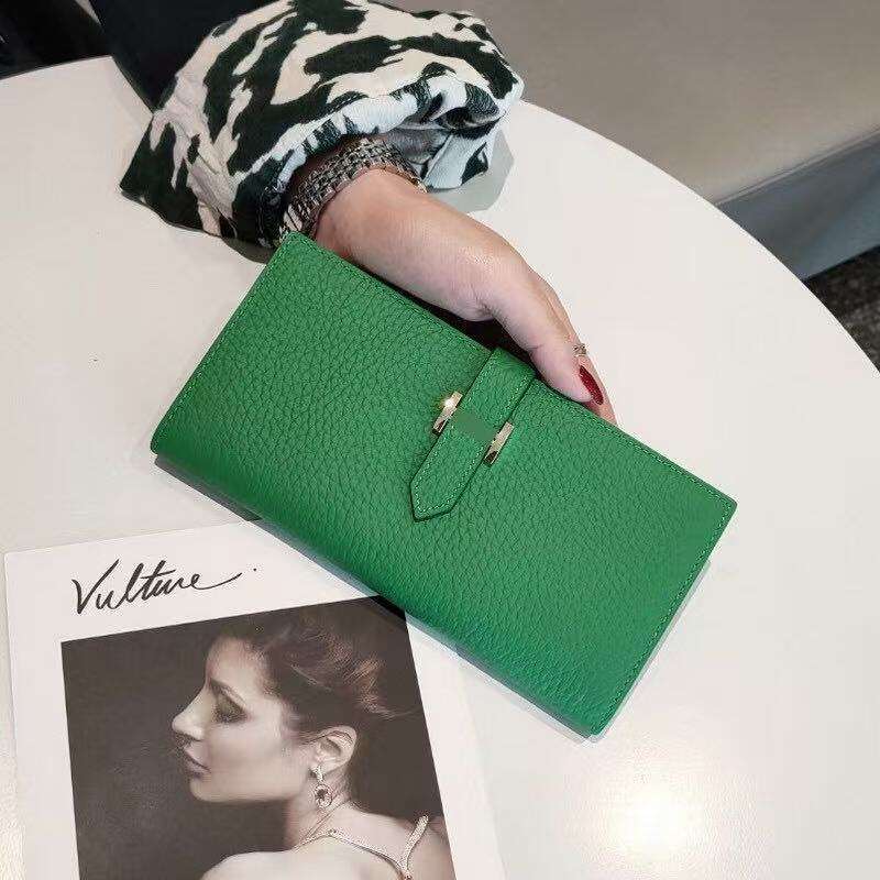 Holder New Unisex Wallet Women Everyday Use Fashionable Classic Genuine Leather Coin Purse Mini Snap Multiple Card Slots Multicolor Red Cash