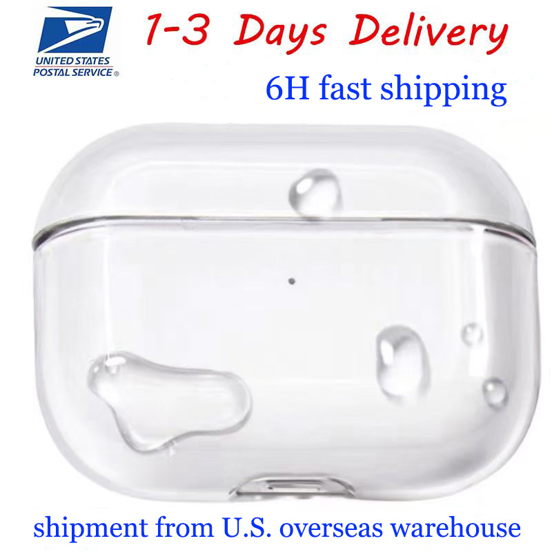 USA Stock For airpods3 pro 3rd generation Air pods2 4 pros2 Bluetooth earphones ANC Wireless Headphones Earbuds Noise Canceling Accessories Solid Silicone case
