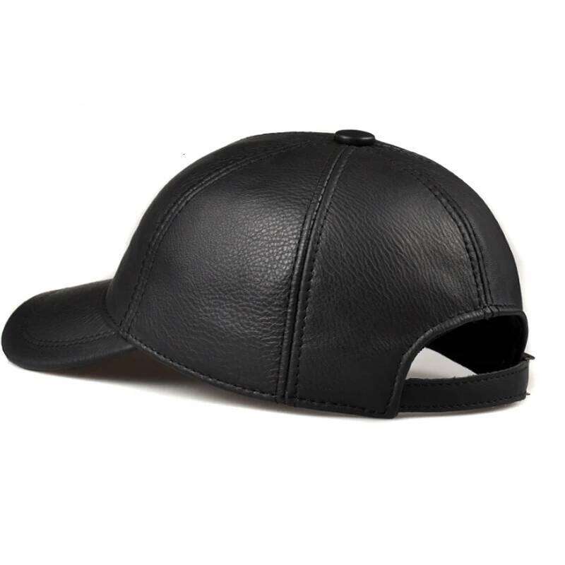 Sales Winter men brown/black Color Real Leather Baseball Caps Men Ladies Youth Duck Tongue Wamr Hats Hip Pop Bonnet Femme Y260115