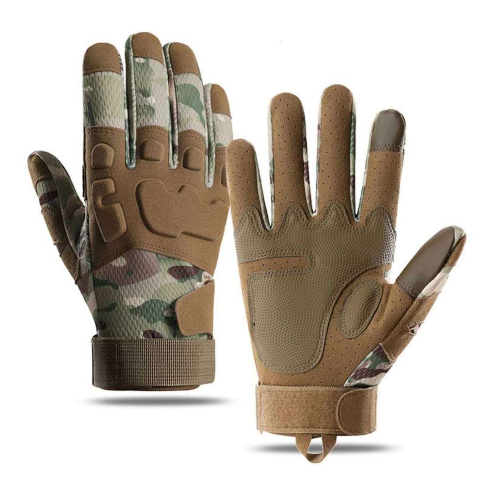 Outdoor Tactical Spring Summer Breathable Full Finger Gloves for Cycling Shooting Hunting Camping Men's Sports Mittens Y260115