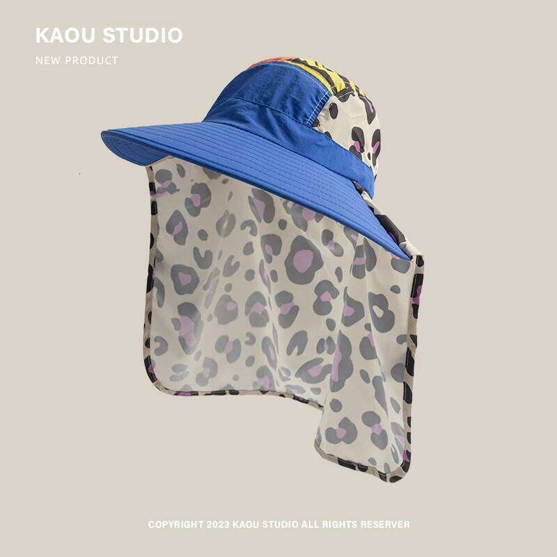 American Retro Leopard Print Splicing Baseball Caps for Women Summer Outdoor Leisure Sunscreen Niche Quick-drying Men's Hat Y260115