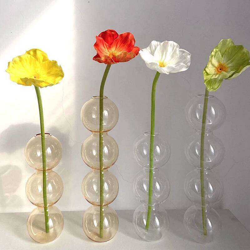Glass Nordic Decor Living Room Terrarium Flower Vase Plant Pots Decorative Home Accessories Decoration Gift C260116