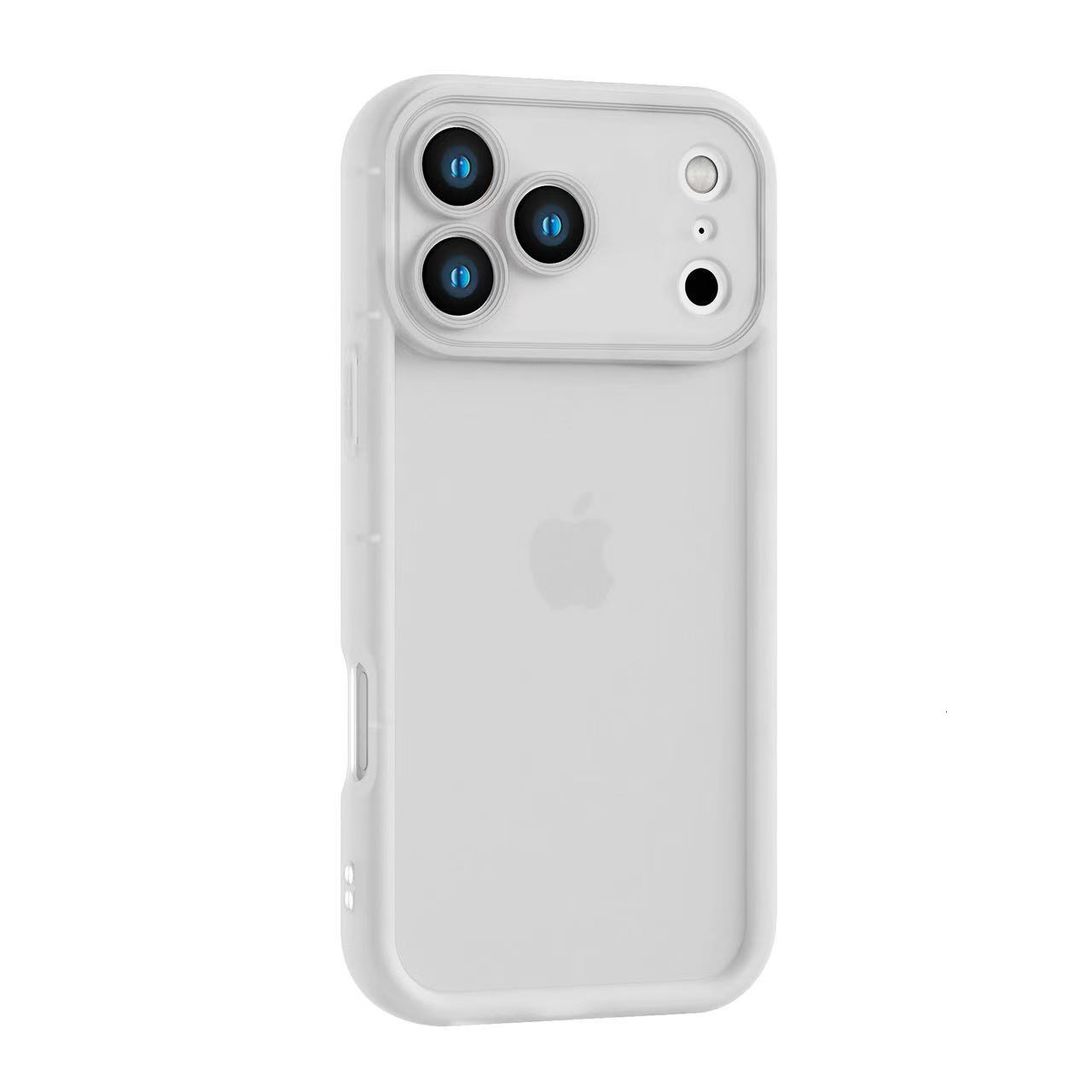 Solid Color Thickened Diamond Sand Case for Apple 17 iPhone 14 Simple 16 15 Pro Anti-Fingerprint