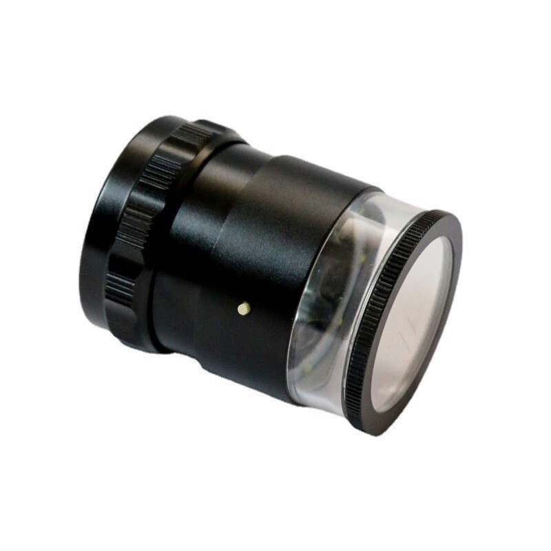 8016/A Optical Lens 8LED Light 10x Cylinder Antique Appraisal Portable with Scale Magnifier