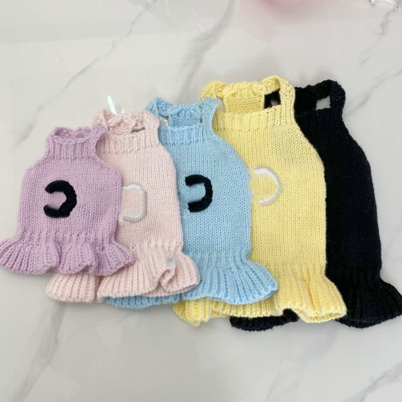 Designer Dog Clothes Luxury Dog Sweater Puppy Dress, Warm Pet Small Dogs Clothes Winter Rabbit Sweater Pets Sweatshirt Dogs Coat Cat Coats Kitten Dres