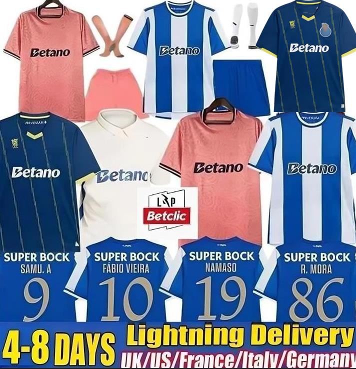 25 26 Portos Soccer Jerseys Samu Aghehowa 2025 2026 football shirts Rodrigo Mora Francisco Moura Match kit for men and kids Fabio Vieira Pepe