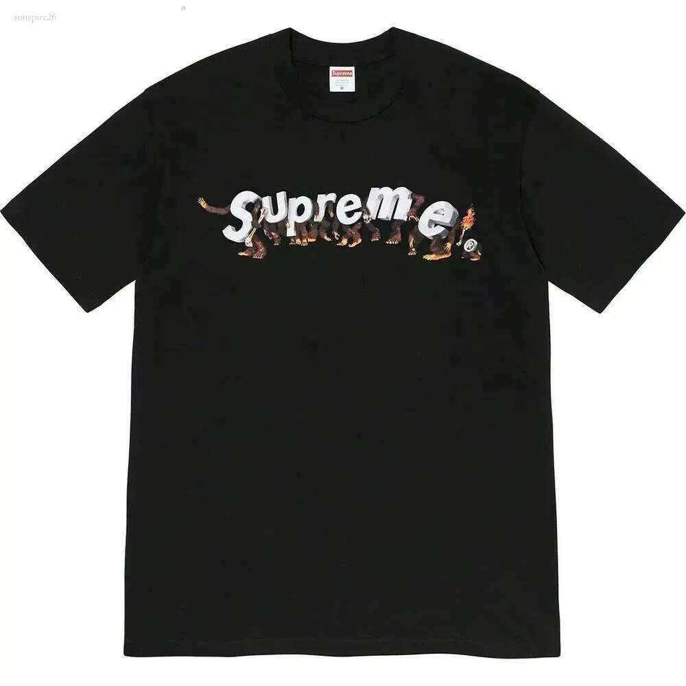 Supremely T Shirts Designer Letter Print Mens Womens supremely shirt Version Clothing Loose Tees Tops Man Street Graffiti Short Sleeve supremetshirt d94