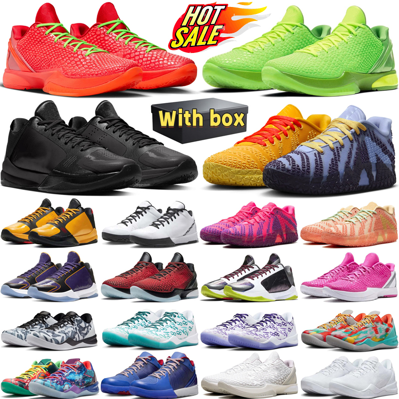 free shipping designer Mambas basketball shoes 8 kobeshoes eybl Protro 6 Reverse Grinch JA 2 The Mambacita 5 X-Ray fashion Mens sneakers Women trainers with box