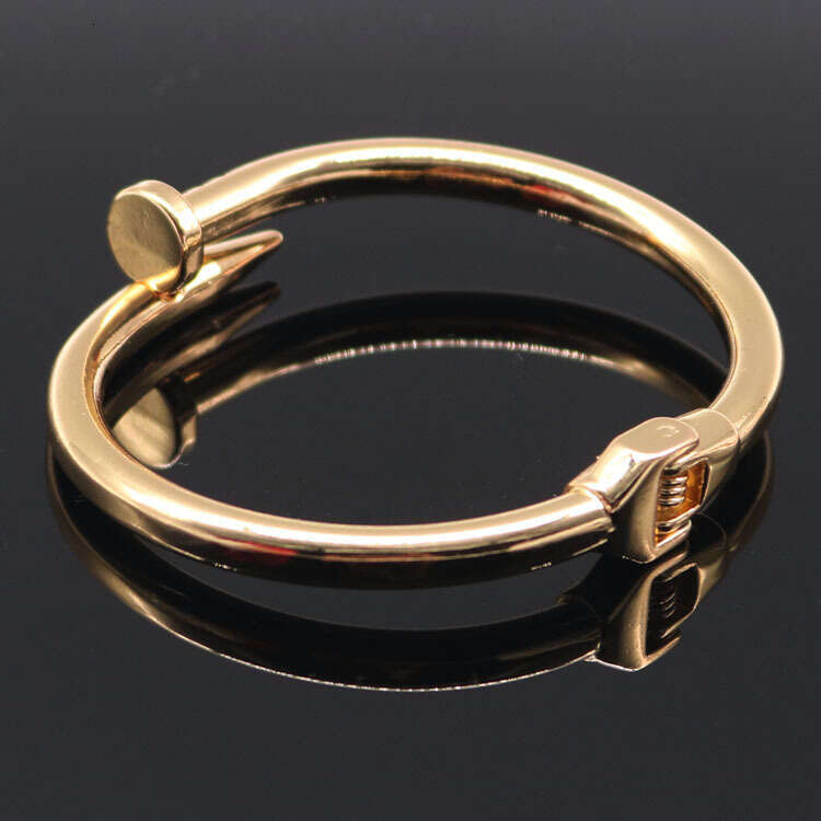 Bracelet Women Trendy Unisex Spring Nail Bangle Fashionable Women's Accessories Celebrity Style Must-Have Hand Jewelry For Daily Commute