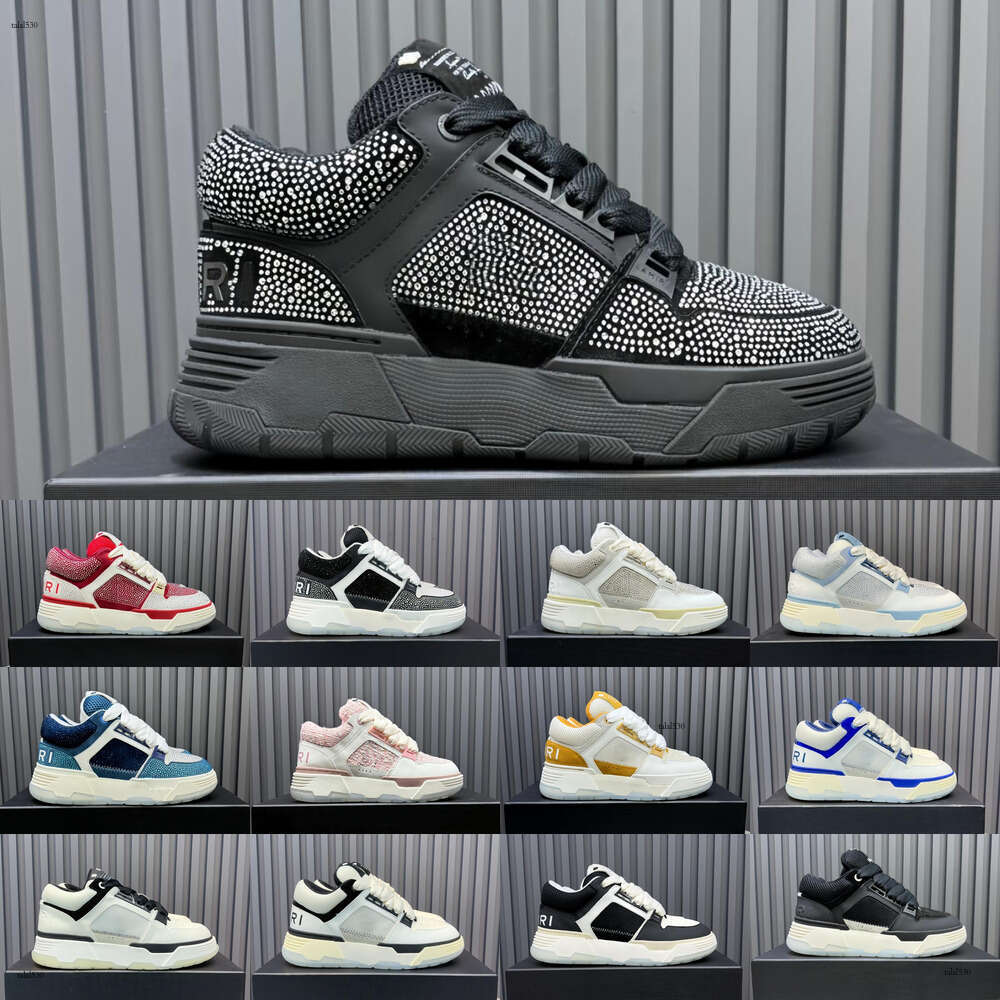 amrshoee CRYSTAL Women Men Designer Crystal Inlaid Leather Upper Skate Renegades Sneakers Fall New Womens Casual Sports Shoes fashion trend top top