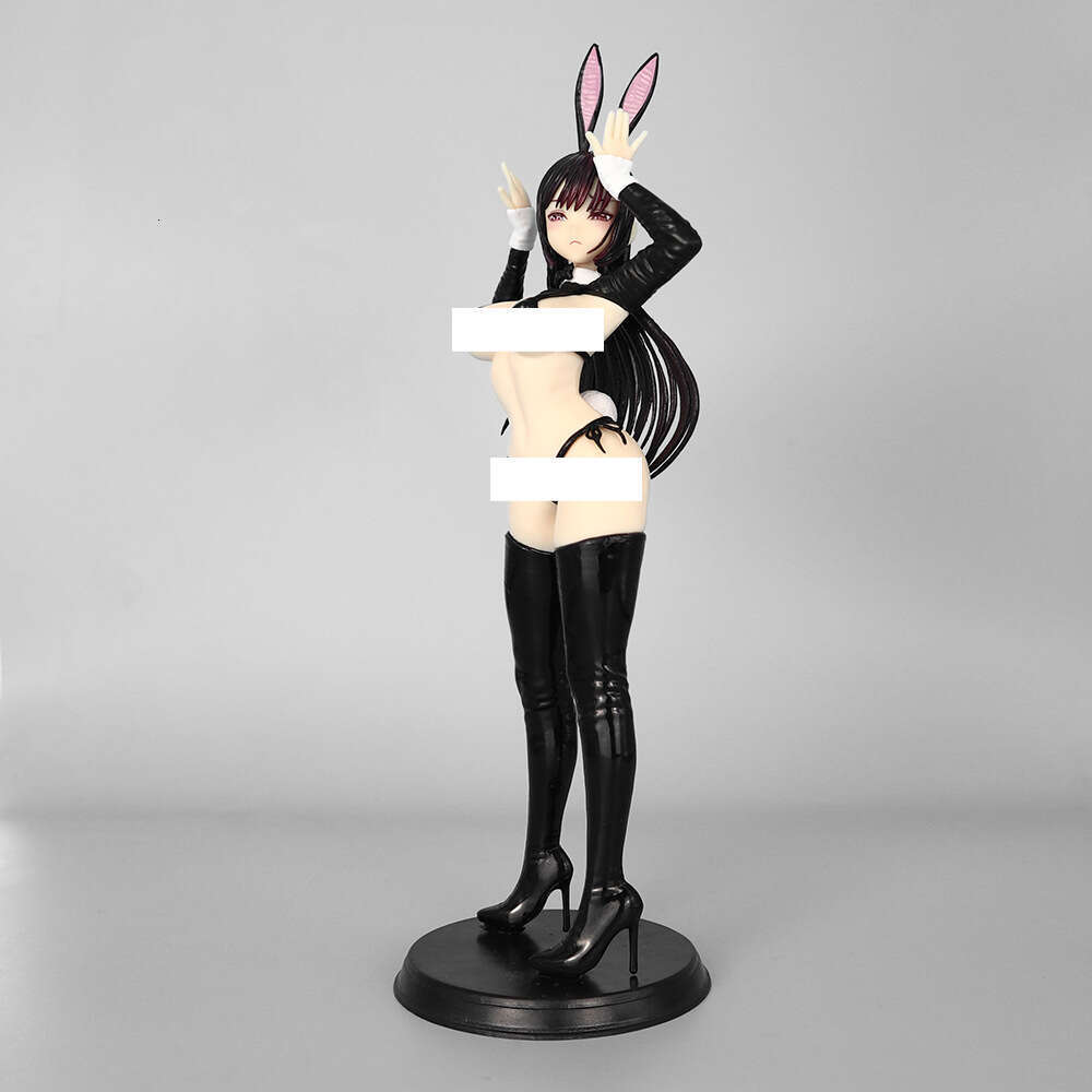 Standing pose reversed bunny girl figurine, uniformed cute girl computer case desktop figurine J260117