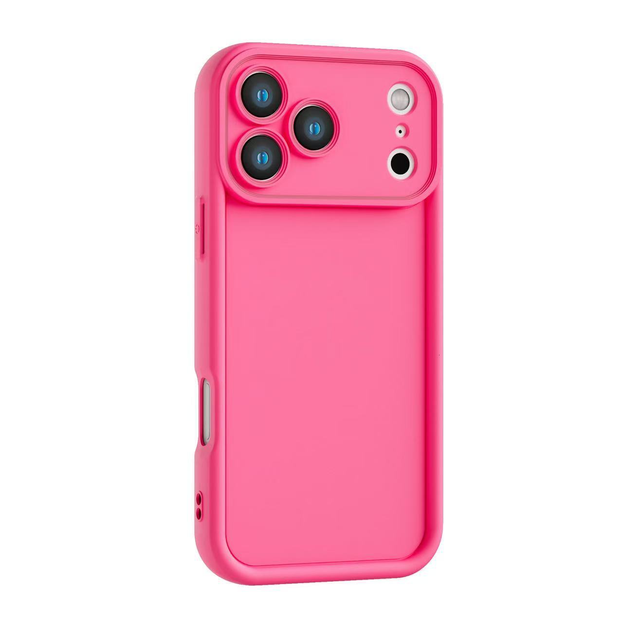 Solid Color Thickened Diamond Sand Case for Apple 17 iPhone 14 Simple 16 15 Pro Anti-Fingerprint