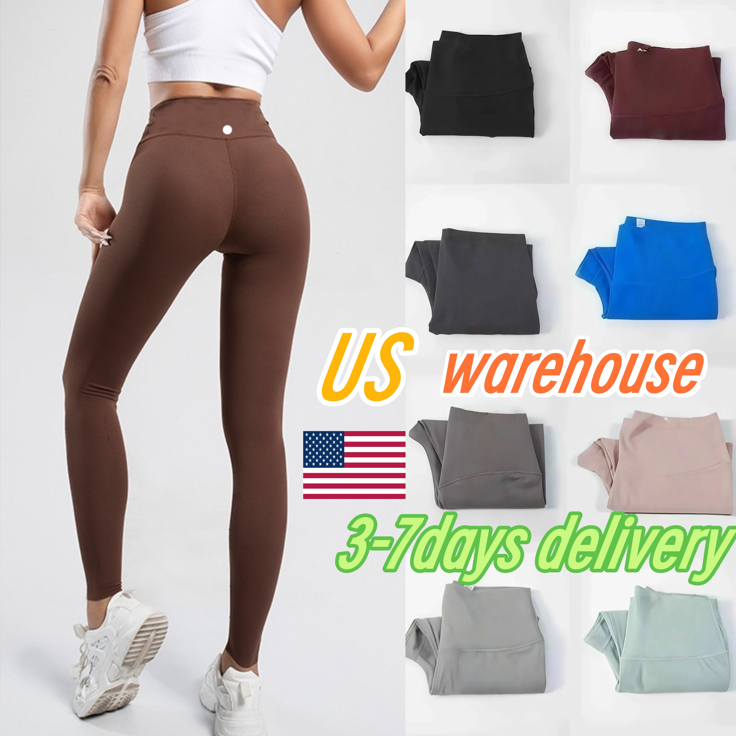 NEW 2026 Yoga Gym pants align leggings Women Outfits Lady Sports Ladies Pants Wear Girls Running Leggings gym slim fit align Luluity Lemonic men women leggings