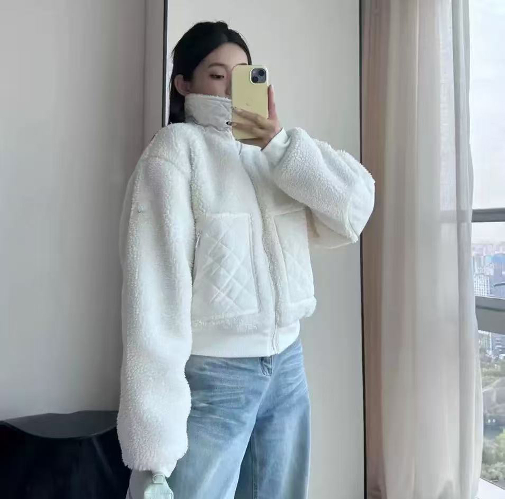 Women's yoga jacket clothing wool sports shirt with hood sweater loose long-sleeved sports pants top fitness sports set collar top fitness wear lady 3D logo