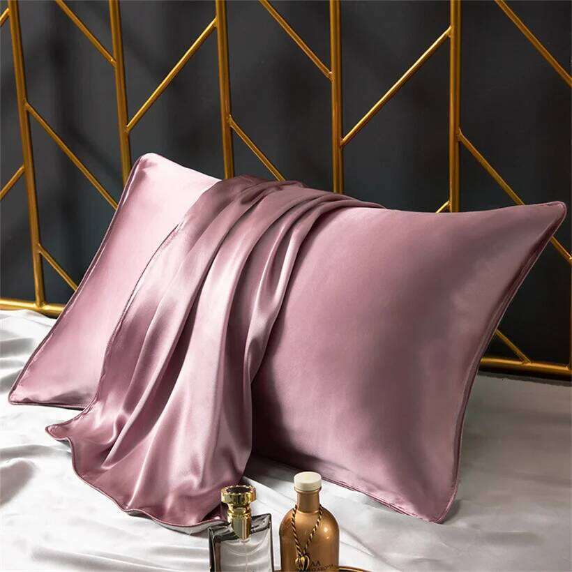 2pcs 100% Natural Mulberry Real Silk Protect Hair Skin Pillowcase Any Size Customized Bedding Pillow Case Cover 26W0117