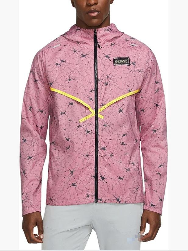 Mens windrunner jacket running division Jacket Berlin hoodierepel swear tech pack Training suit quick-dry letter print running suit Grid reflective Elite running