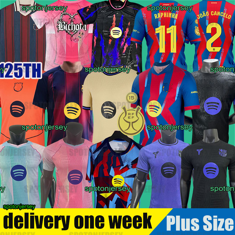 Barcelona jersey 25 26 LAMINE YAMAL PEDRI GAVI Soccer Jersey RAPHINHA Camiseta De Football Shirt KOUNDE F. DE JONG FERMIN long sleeve OLMO BALDE CUBARSI trainning 25 26