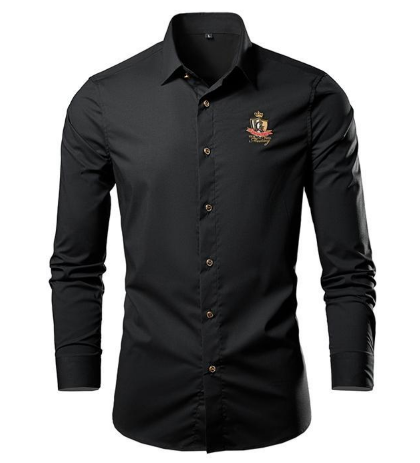 Men's Casual Shirts Designer Business Shirts Brand Clothing Men Long Sleeve Dress Shirt Hip Hop Style High Quality Cotton Tops