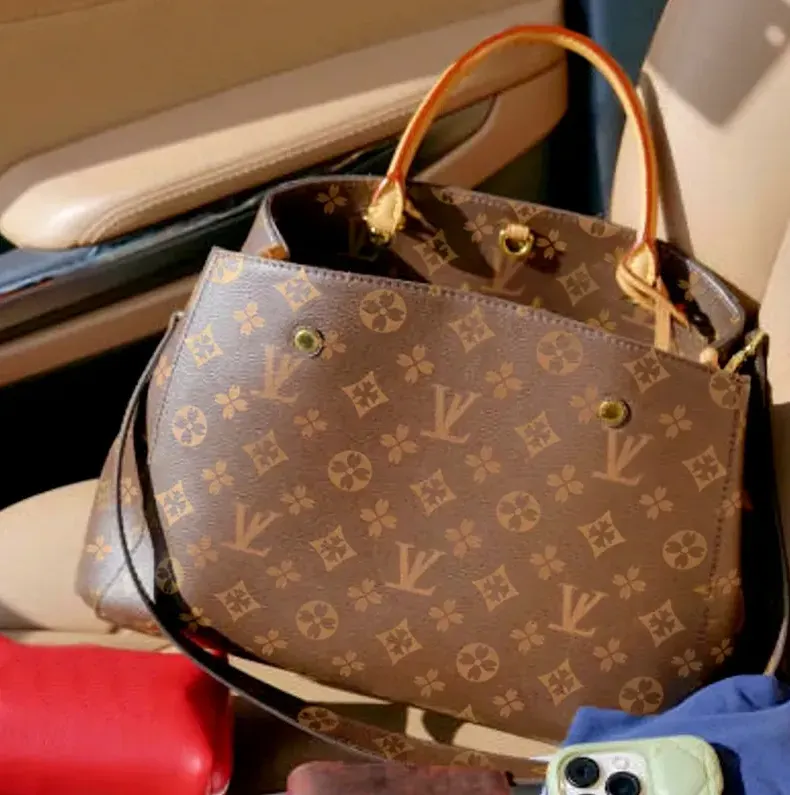 2026 Designer Bags Montaigne Bb M41056 Women Handbags Luxury Bag Shopping Bag Classic Brand Leather Large Capacity Handbag Luxury Designer Fashion Bag 10A