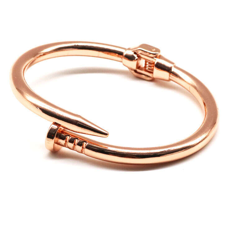 Personality Spring Nail Women's Bracelet Celebrity Style Trendy Jewelry for Daily Commute