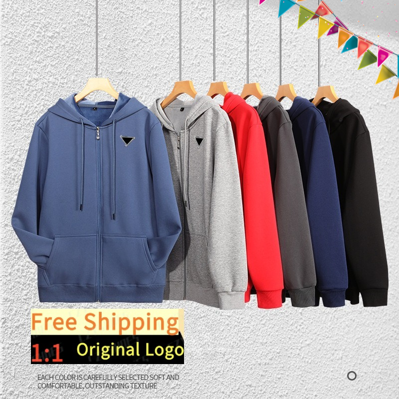 2026 New Designers Cotton Blouse with Solid Color Zipper and Hooded Sweatshirt for Men and Women, Loose Shoulder Coat, Hooded world2026cup