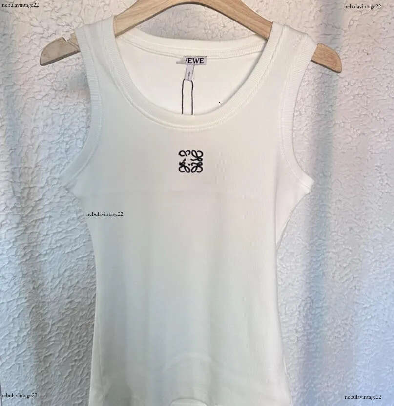 loewewomen Tanks Top Summer Tanks New L Home Style Thread Embroidery LOGO Breathable Street Casual Versatile Sexy Vest Tees Suspender Camis Tops 992