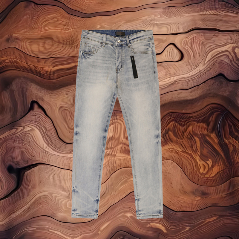 Vintage Casual Distressed Stretch Denim Pants Streetwear Jeans Trousers For Men 26ss 0117