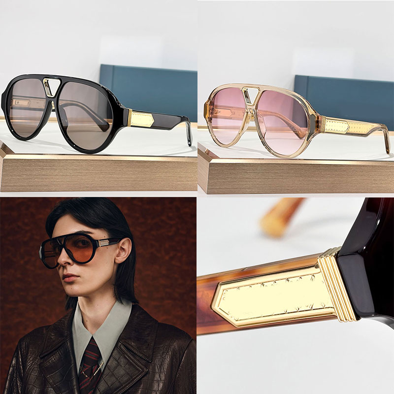 26SS Women SUNSET Sunglasses Designer Men Pilot Glasses N1011 Black Acetate Full Frame Metal Frame Glasses hip hop style Luxury woman outdoor casual glasses UV400