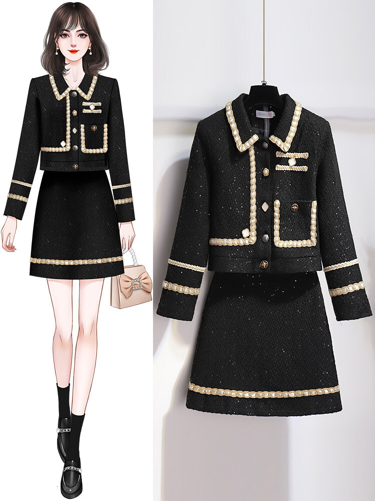 Korean Comfort Small Fragrant Style Set 2026 New Style Small and Stylish Lady Reduced Age, High End Spring and Autumn Two Piece Set ddmytues